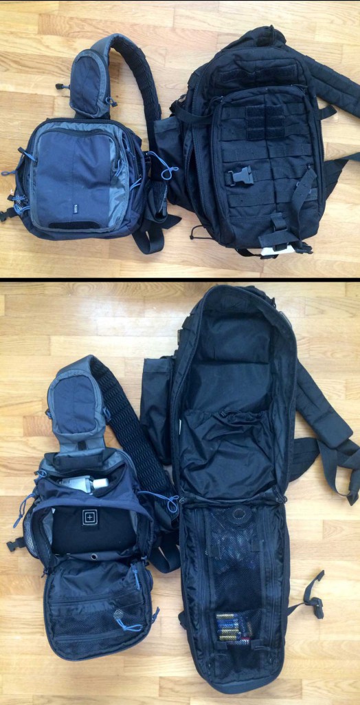 my 2 favorite go-bags. The reason I like these bags is that they are really really thought trough with pockets, zippers, attachment points and quality